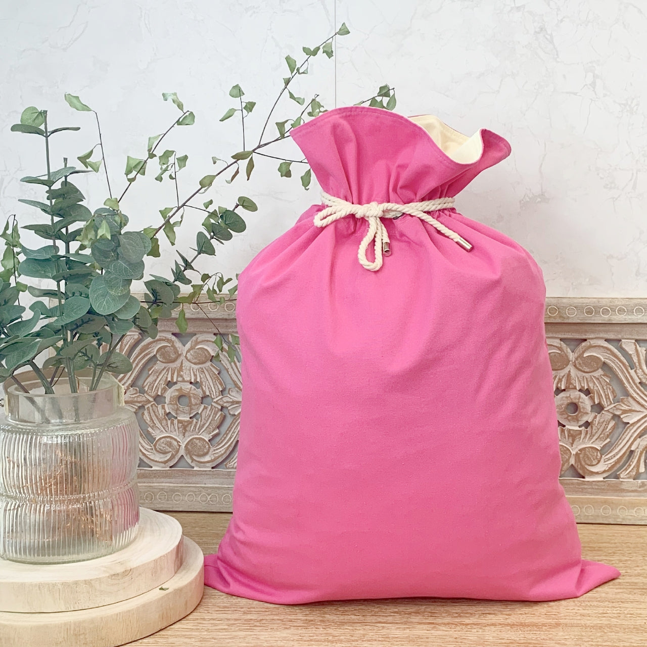 Custom Santa Sack Pink